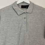 Polo Ultra Club Women’s The Basics Button Short Sleeve Shirt Light Grey NWT Photo 1