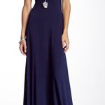 Go Couture  Deep Blue Maxi Dress Photo 0
