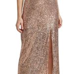 Free People Ariana Sequin Maxi Skirt in Pink Champagne size 14 B25 Photo 6
