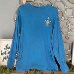 Beach Tee Cotton Long Sleeve Orange Beach Turtle Long Sleeve Photo 2