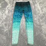 Okiino Surf Leggings Medium Fish Scale Mermaid Yoga Activewear Beach Surfing Blue Photo 12