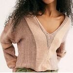 Free People for Revolve “Lemonade Stand” slightly cropped sweater in salmon. S Photo 0