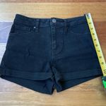 RSQ  Black Jean Shorts High-Waisted High Rise with Cuffed Hems Size 1 / 25” Waist Photo 4