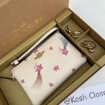 Coach Boxed Corner Zip Wristlet With Disco Star Print Photo 1
