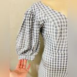 Urban Outfitters  puffy sleeves  Lena gingham mini dress blue size small Photo 12