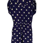 Madewell  Broadway and Broome Silk Blue Polka Dot Dress XS Photo 0