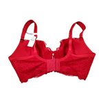 Aerie Real Power Balconette Lightly Lined Slumber Party Lace Bra Red Size 34DD Photo 2