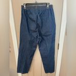 American Sweetheart vintage elastic waist dark wash pull on jeans w/pockets Sz L Blue Photo 3