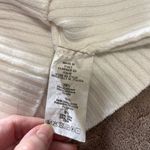 White Ribbed Sweater Tank Top Stretch Women’s Sz Small EUC Photo 3