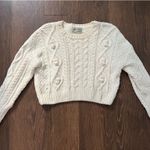 Urban Outfitters  Cropped Sweater Knit White Photo 1