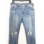 Anthropologie Pilcro The Heritage Boyfriend Jeans Size 28 Mid Rise Crop Distress Photo 9