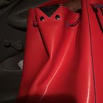 Emporio Armani Red Leather Tote Bag Photo 13