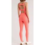 Free People Never Better One Piece Jumpsuit Workout Neon Coral Women's Large NWT Photo 1