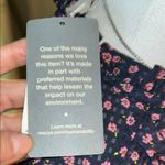 ON 34th Elegant Navy Floral Blouse size M Blue Size M Photo 8