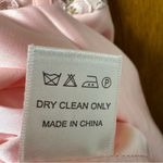 Miss Circle Junia Lace Corset Ruffle Hem Maxi Dress Asymmetrical Pink Medium Photo 9