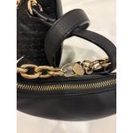 Juicy Couture ‎ Black Embossed Logo Chain Strap Hobo Bag Purse Set 2 Piece Photo 4