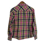 Lincoln Outfitters Women’s Pink Plaid Flannel Size Medium Photo 1