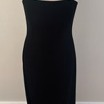 Papell Boutique  Retro Vintage 90s black Velvet column gown Sz 6 Photo 0