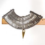 Sam Edelman NEW - Two-Tone Silver & Gold Fringe Spike Bib Collar Statement Necklace Photo 4