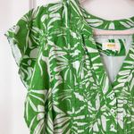 Anthropologie Maeve Green White Florals Cassandra Maxi Dress Large Photo 5