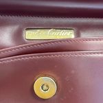 Must de Cartier Burgundy Leather Clutch w/ Retractable Strap - Preowned Photo 7