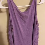 Loft  Purple Ruffle Tank Top Photo 2