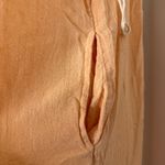 Free People  Coral Peach 100% Cotton Gauze Tie Strap Wide Leg Jumpsuit - S/P Photo 5