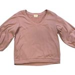 Nation Ltd  Neva V Neck Sweatshirt in
Flirt, Sz M Photo 3