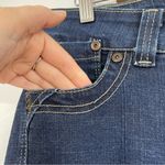 Authentic Denim Dark Wash Straight Leg Jeans Womens 10P Blue Denim Fall Casual Photo 4