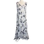 Alex Evenings Alex‎ Evenings Midi Maxi Asymmetrical Dress Wedding Party Floral Shawl 24W 3X Photo 5
