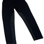 Lysse  Tummy Control Black Pull On Equestrian Suede Insert Leggings Photo 8