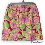 Lilly Pulitzer Vintage  size 4 women's skirt zip up side lined tropical hawaiian Photo 9