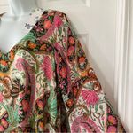 Show Me Your Mumu  Mal Top‎ Pink Green Paisley Womens Size Small Long Sleeve NEW Photo 12