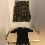 Sandro women fit & Flare cotton skirt US size 0 comes with free aqua rib shirt Photo 4