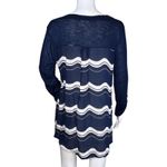 Anthropologie Porridge Shirt Womens‎ Medium Blue Wave Tee Essential Basic Casual Photo 1