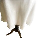 Meshki  Mini Slip Dress Cowl Neck Satin Size XL Pearly White Party Dress Wedding Photo 3