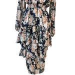 VICI  LONG SLEEVE RUFFLE FLORAL MAXI DRESS Photo 3