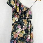 Yumi Kim  One Shoulder Dark Floral Romper Size Small Photo 0