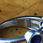 Blue Masoala Sapphire Sterling Silver Ring Size 6 Photo 4