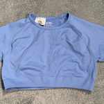 AYBL  Light Blue cropped Short Sleeve Tee Photo 0