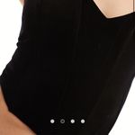 Bershka Velvet Corset In Black Photo 1