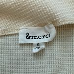 &merci &merci cream off shoulder knit top sz S Photo 2