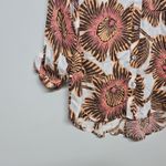 Omika Womens Elisabetta Button Down Shirt Cemile Fig Sz S Boho Artsy Beach Photo 4