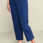 Soft Surroundings Navy Blue gauze cropped pants.Elastic Waistband. Size SmallNWT Photo 1