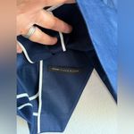 White House | Black Market WHBM Women's Navy Linen Blend Studio Blazer Jacket Classy Feminine Size 0 NWT Photo 9