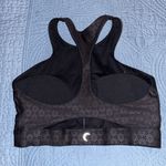 Zyia  Active Black Flower Power Cut Out Racerback High Neck sport bra Photo 3