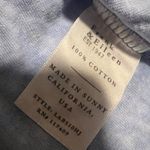 Frank & Eileen  $168 Patrick Popover Henley Top Shirt Pullover Mineral Blue RARE Photo 5