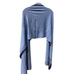 Gobi Cashmere Shawl Made in Mongolia Blue Finished/Ribbed Edge New SOFT Photo 2