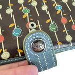 Fossil  Brown Colorful Foliage Leaves Bifold Snap Closure Leather Wallet Photo 3