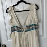 Tularosa embellished beaded stella off white sleeveless maxi dress wedding guest Photo 4